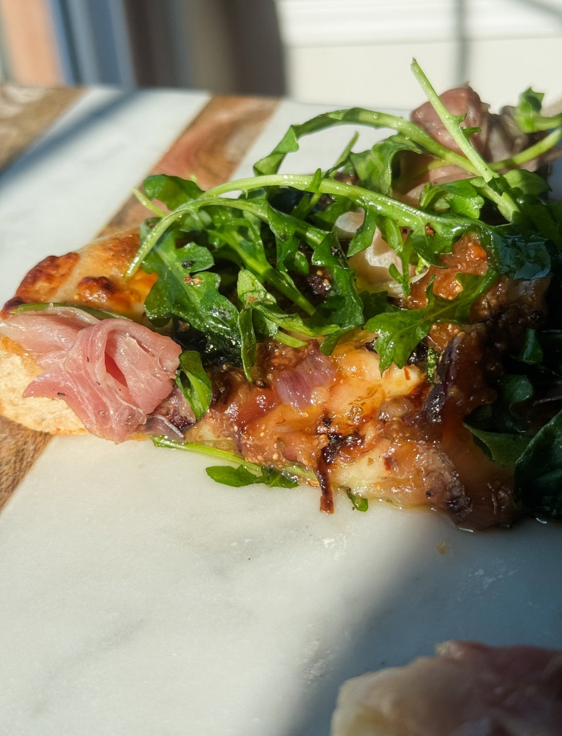 Fig, Prosciutto & Arugula Sourdough Pizza