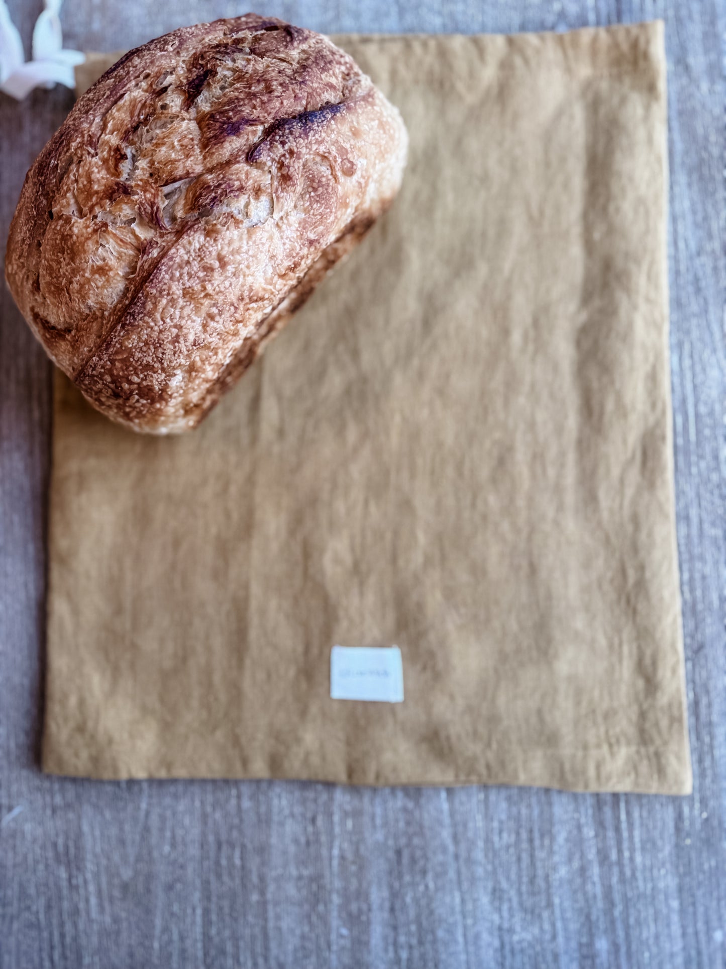 The Golden Harvest Linen Bread Bag