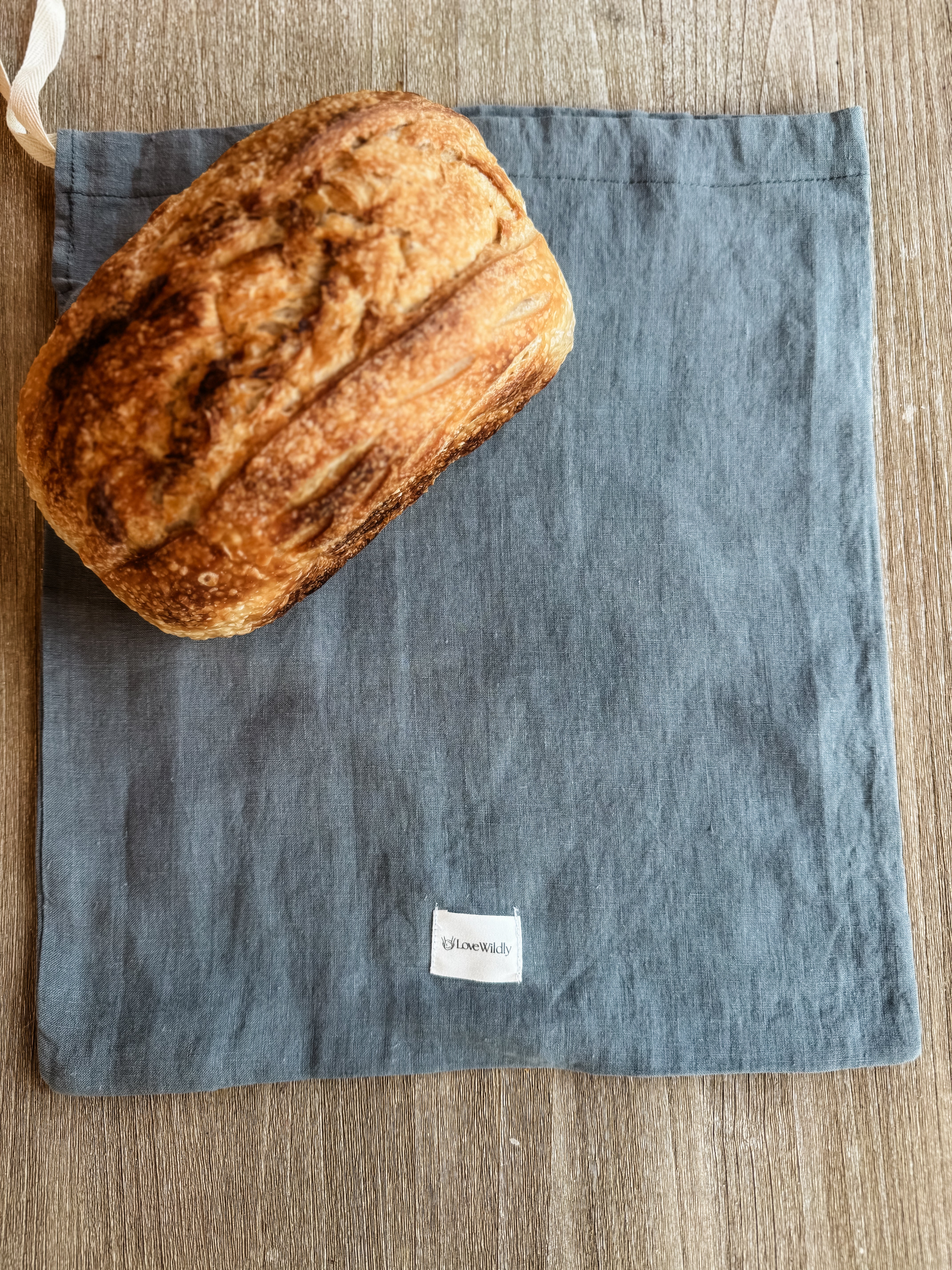 The Twilight Sky Signature European Flax Linen Bread Bag